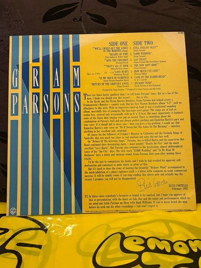Gram Parsons Vinyl LP 1974 - K 57008