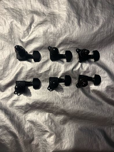 Electric guitar Tuners Machine heads 3 L x 3 R A-Side Set black Ibanez Gibson les Paul SG epiphone ESP PRS Jackson CHARVEL electric guitar parts accessories postage