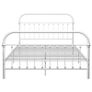 Bed Frame White Metal 140x200 cm Image 3