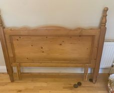Solid Pine Double-Bed Headboard