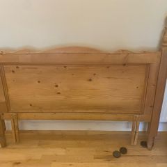 Solid Pine Double-Bed Headboard