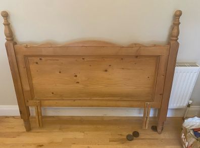 Solid Pine Double-Bed Headboard