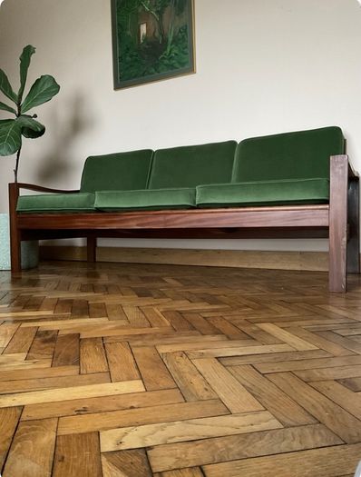 teak sofa mid century vintage retro danish