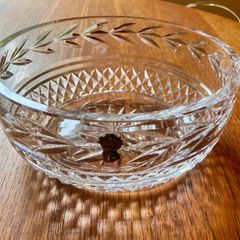 Pristine Vintage Waterford Crystal 8" Bowl, Glandore Pattern.
