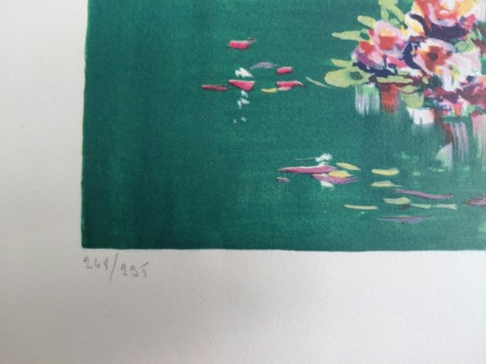 LLimited edition lithograph Bouquet by Alain Ragaru 248/295