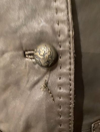 Leather jacket chocolate immaculate condition