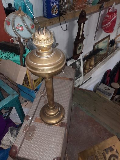 antique brass lamp