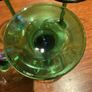 Luminarc  France Mid Century Green Stemmed Wine Glasses Image 3