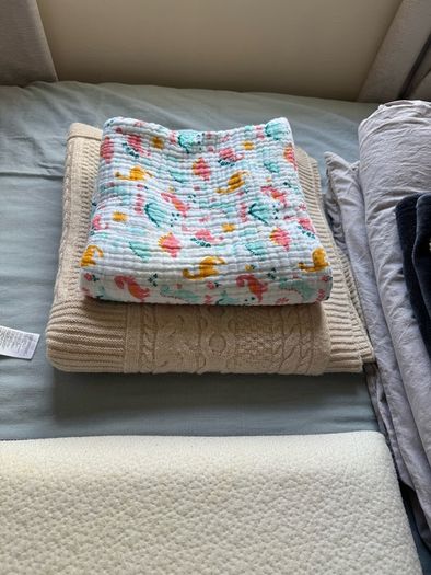 Baby bedlinen Muslin & Cotton + free contactless thermometers