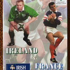 Very Rare 1997 Ireland v France - Five Nations Championship Programme