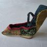 Antique Chinese Lotus Shoe for Bound Foot - Qing Dynasty - Embroidered Silk - 19th Century Image 2