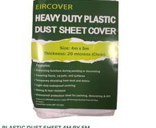 Heavy Duty Plastic Dustsheet cover  4m x 5m