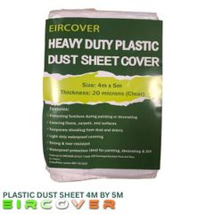 Heavy Duty Plastic Dustsheet cover  4m x 5m