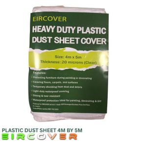 Heavy Duty Plastic Dustsheet cover  4m x 5m