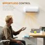 Ceramic Electric Heater with Fan Adjustable Thermostat Wall Mounted Image 7