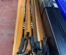 Pair of Ski Poles and Protective Case