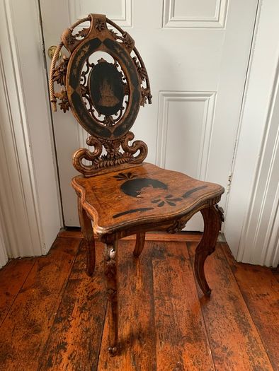 Victorian Aesthetic Movement Hall Chair.