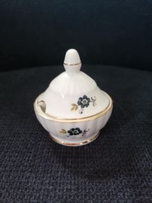 Vintage Blue Cornflower Royal Tara Mustard Pot