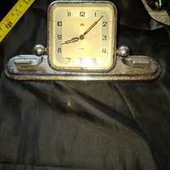 Rare 1920s 30s Germany Haller Metal Working Clock by Thomas Ernst Haller AG. The firm was based in Schwenningen, Germany, a region deeply tied to the Historic Black Forest Clockmaking tradition, Postage Available or Collection