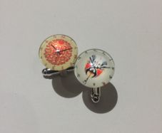 Clock glass cufflinks
