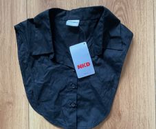 Laura Torelli black detachable shirt collar