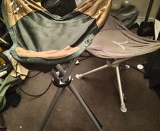 Tripod camping stool, needs repair