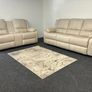 New 3+2  Beige Larson Microfibre Fabric Sofa Image 3