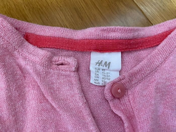 baby girl cardigans H&M 92cm 18/24months