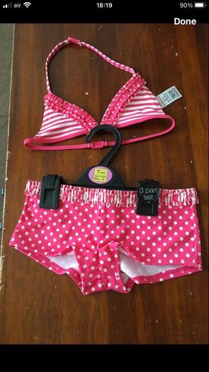 Girls BNWT three piece biniki age 7