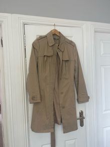 womans beige south brand trench coat with double breasted design need gone ASAP due to house clearance like New