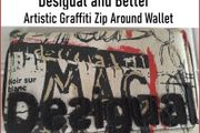 Desigual and Better Artistic Graffiti Zip Around Wallet