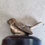 Vintage Brass Bird On Wood plaque/felt bottom. Image 9