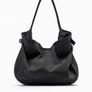 Zara Black Nylon Bucket Bag Image 6