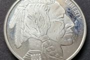 2002 Liberty Indian &amp; Bufalo 1 oz .999 Silver Round