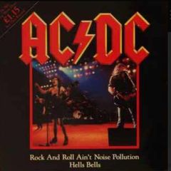 AC/DC Limited Edition Rock and roll ain't noise pollution 12 inch single vinyl record in near mint condition