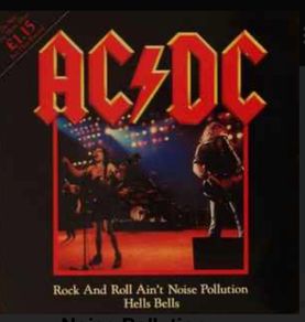 AC/DC Limited Edition Rock and roll ain't noise pollution 12 inch single vinyl record in near mint condition