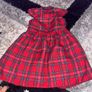 Red Tartan dress 2-3yrs Image 4