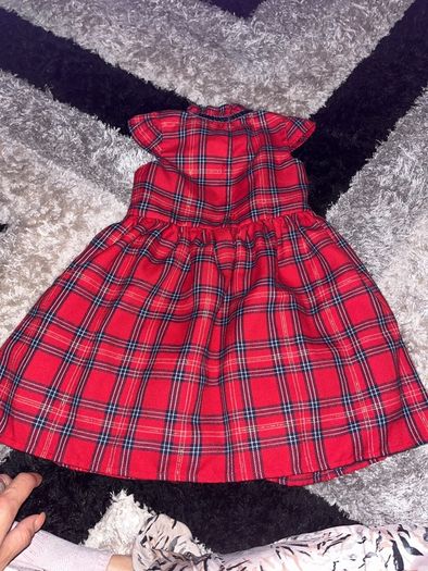 Red Tartan dress 2-3yrs