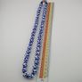 Antique Venetian Style White Blue Dotted Glass Beads Necklace Image 6
