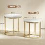 Marble-Effect Nesting Tables Set Image 3