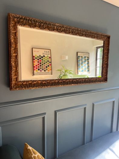Over Mantle Antique mirror