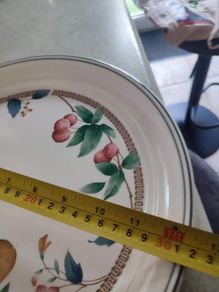 Vintage Noritake Nature's Bounty Keltcraft LARGE ROUND PLATE / PLATTER.