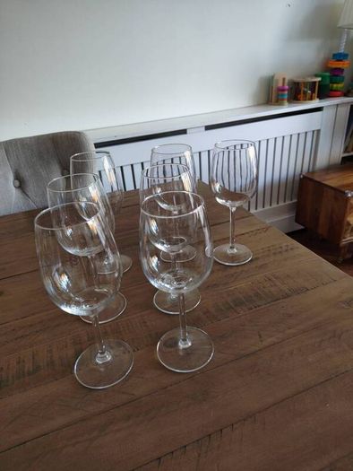wine glass x 7