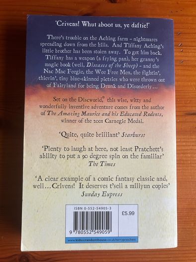 Fantasy book: 'The Wee Free Men' by Terry Pratchett