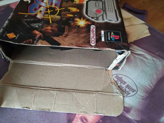 vintage Time Crisis + G-Con 45 Light Gun Big Box Bundle for the original PlayStation (PS1)
