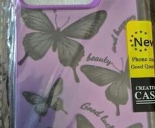 purple with black butterflies