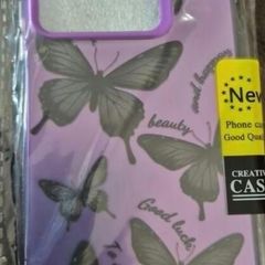 purple with black butterflies