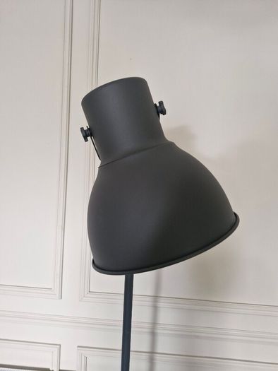 Grey tall floor lamp