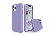 Liquid Silicone Case For iPhone 11 Pro Max Luxury Thin Soft Phone Cover New Lilac Purple  - FHT4IP11PMLK