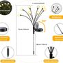 Solar Firefly Lights - 8 LEDs Waterproof IP65, Fence Lights for Lawn Yard Patio Pathway & Landscape Garden Decoration, 4 Pack Image 6